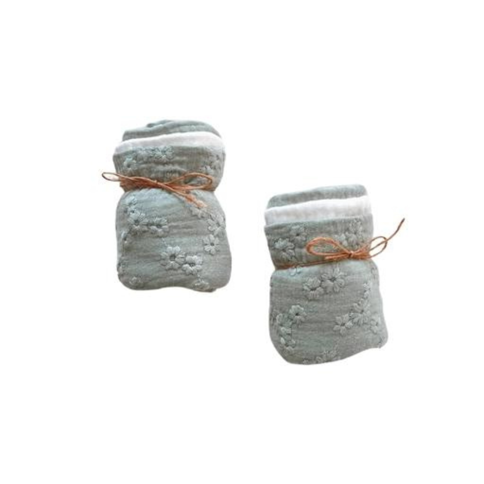 Fraldinhas de musselina olive