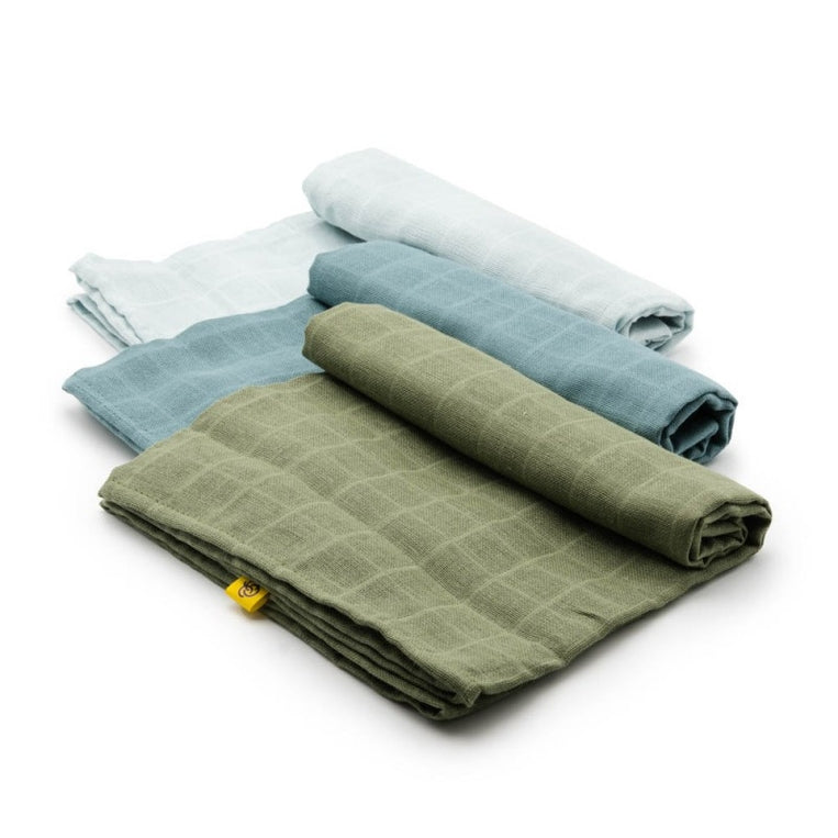 Cotton diapers in blue and green tones (-50%)
