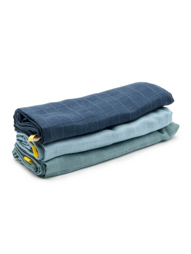 Cotton diapers in blue and green tones (-50%)