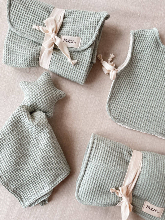 Doudou sage green star (-20%)