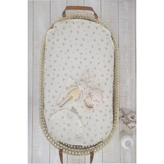 Forra para cesto muda fraldas floral