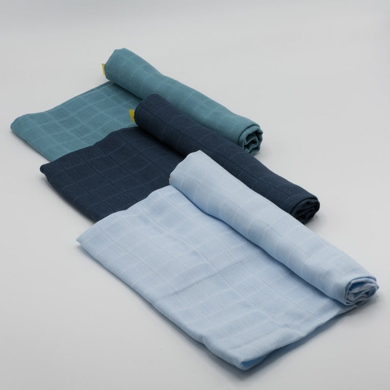 Cotton diapers in blue and green tones (-50%)