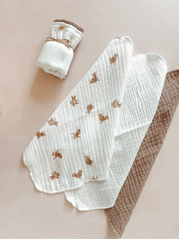 Fraldinhas de musselina teddy bears (-50%)