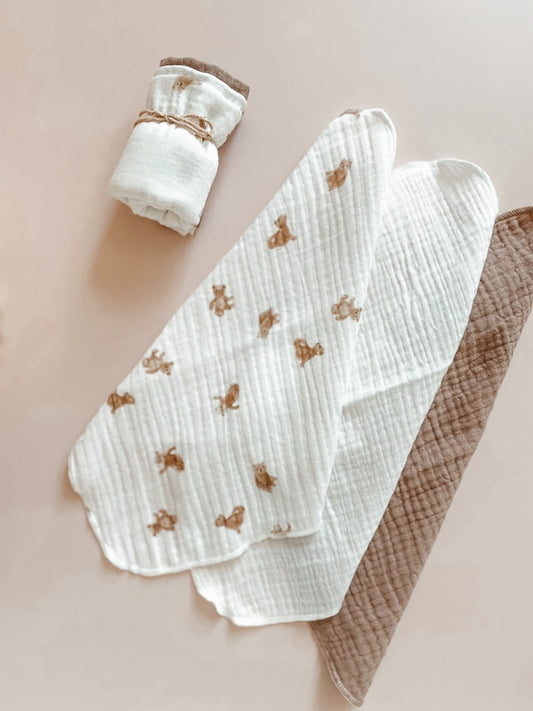 Teddy bears muslin diapers (-50%)