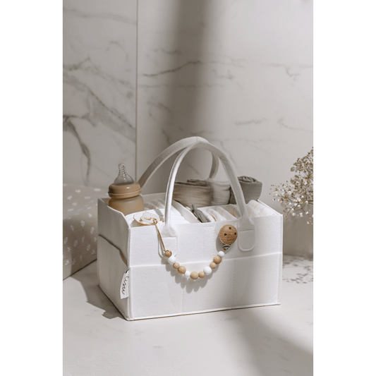 White diaper organizer bag (-10%)