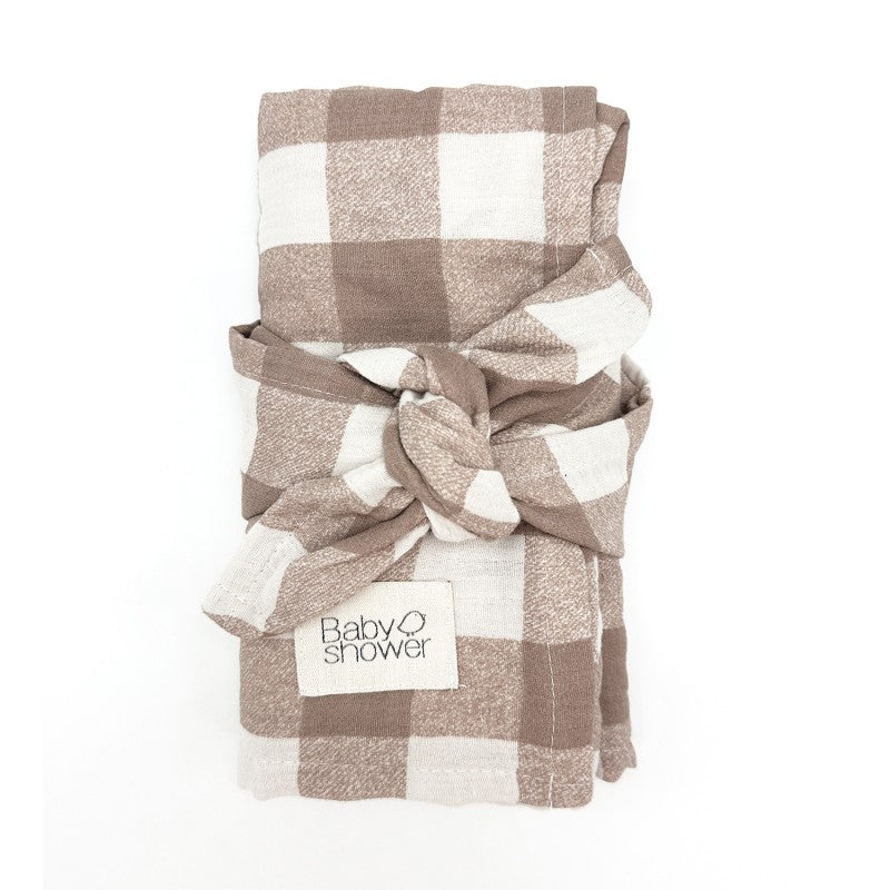 Conjunto de swaddle e fralda de musselina em algodão para bebé, leves, respiráveis e ideais para o dia a dia
