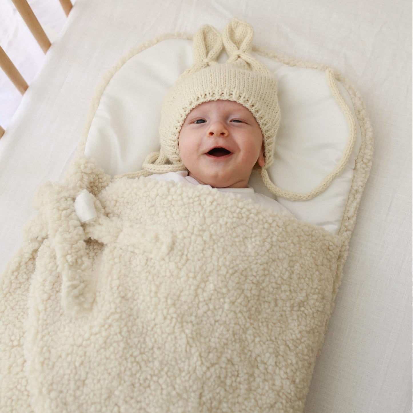 Bolso bebé Teddy crema