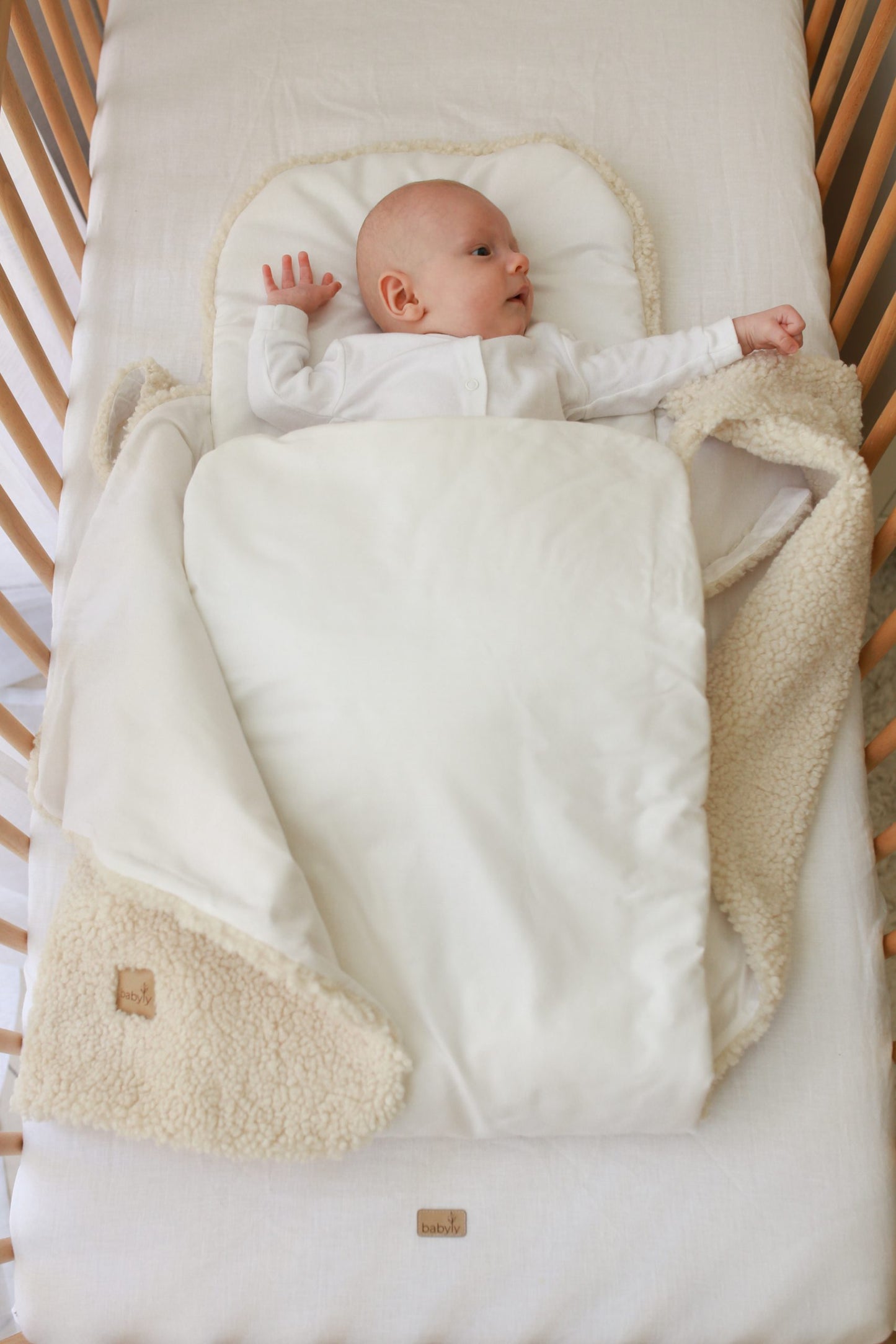 Bolso bebé Teddy crema