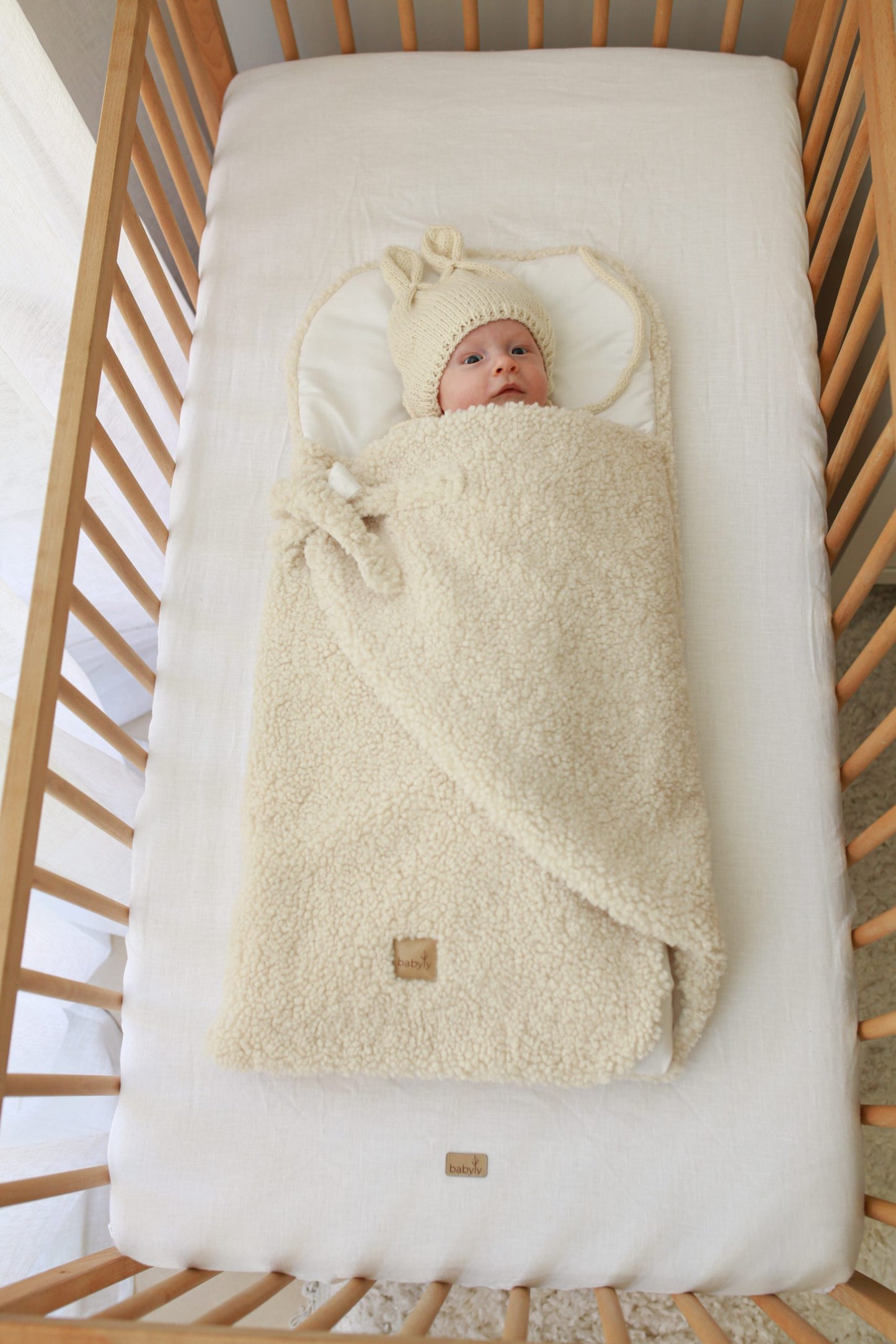 Bolso bebé Teddy crema