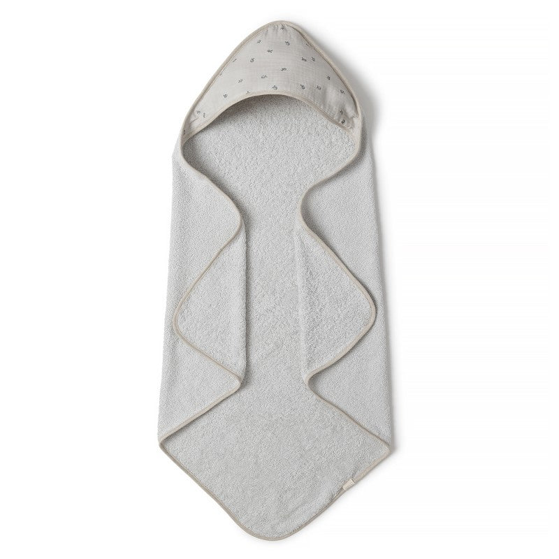 Toalha de banho para bebé com toque suave, com capuz, ideal para envolver o bebé após o banho.