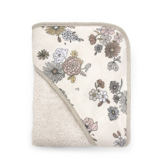 Toalha de banho para bebé com toque suave, com capuz, ideal para envolver o bebé após o banho.