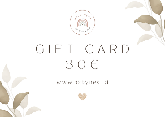 Voucher presente bebé Baby Nest ideal para oferecer.