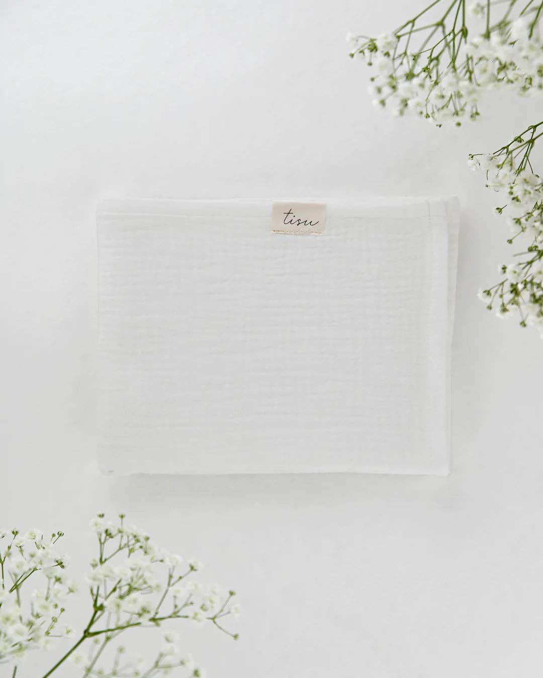 Pañal de muselina perla blanca