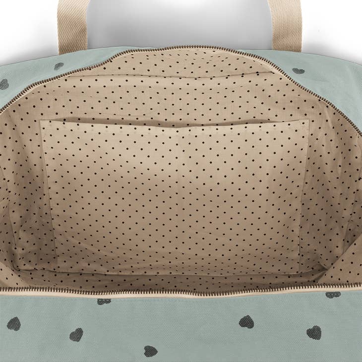 Blue Hearts Maternity Bag