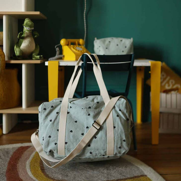 Blue Hearts Maternity Bag