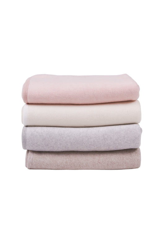 Organic Cotton Blanket Beige Melange