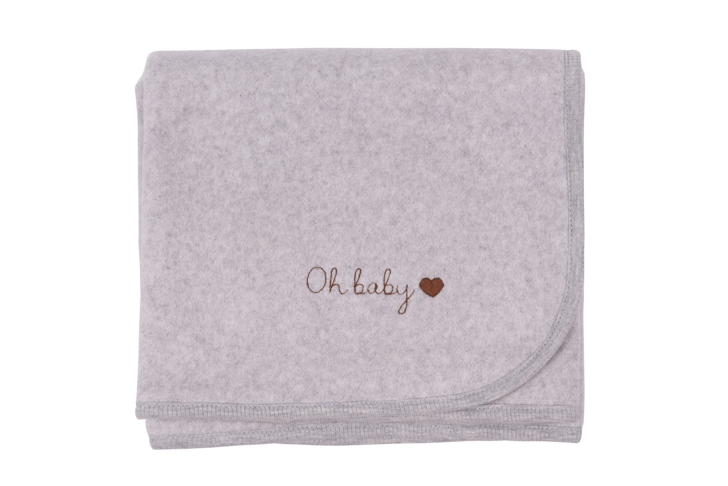Melange Gray Organic Cotton Blanket