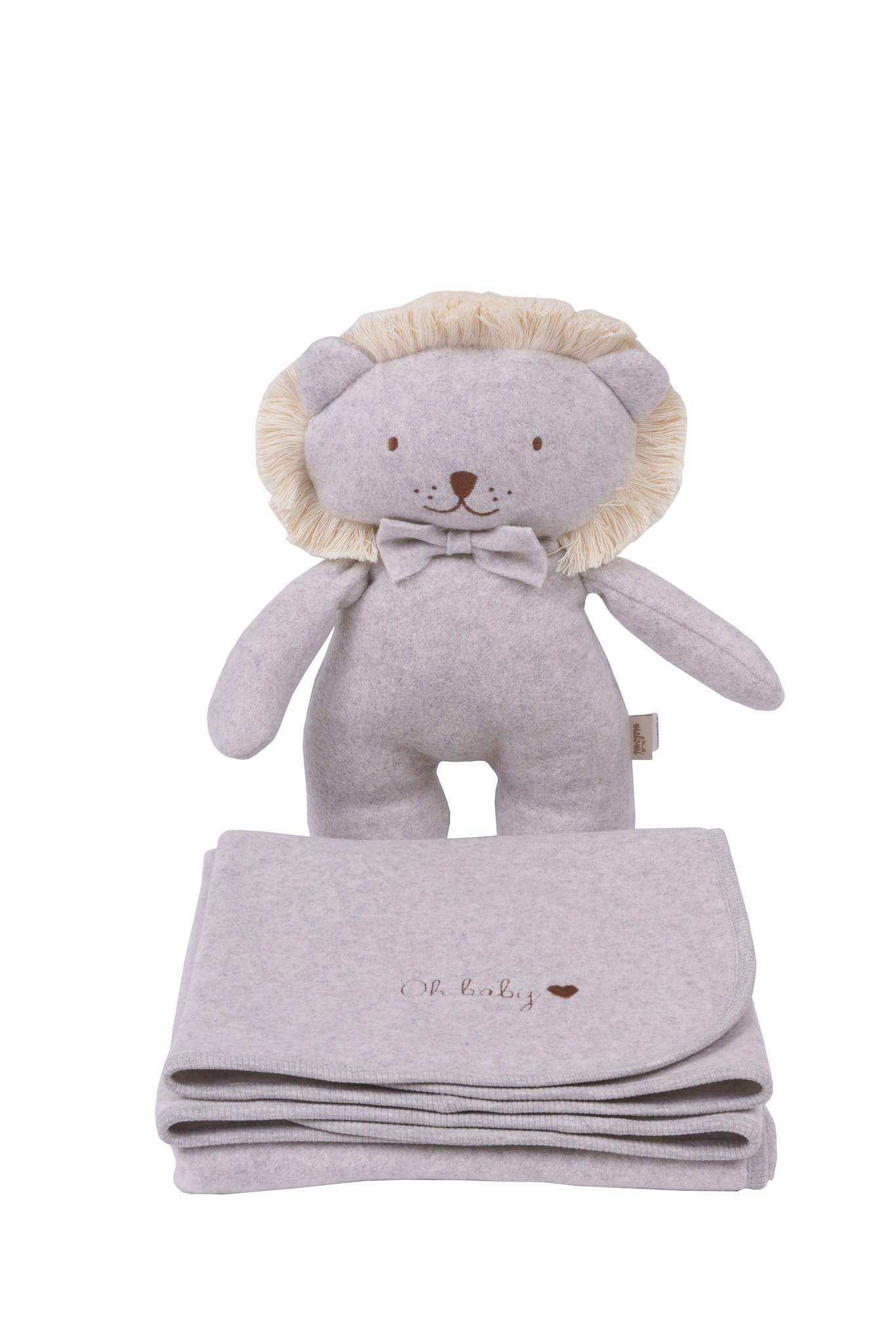 Melange Gray Organic Cotton Blanket