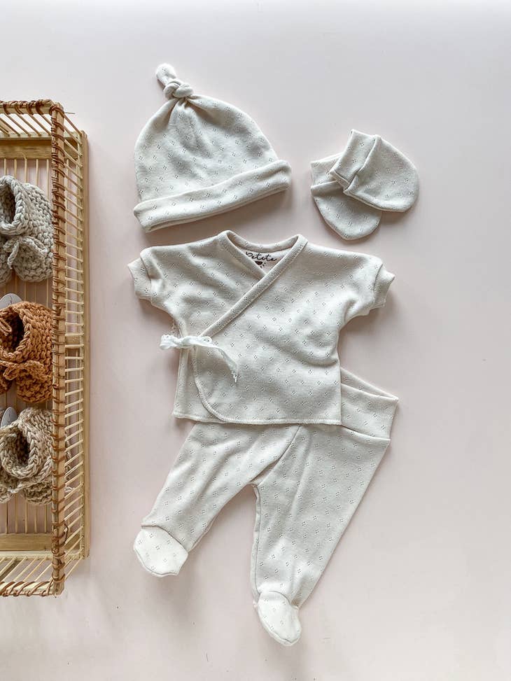 Preemie/Newborn Set - Cream (-50%)