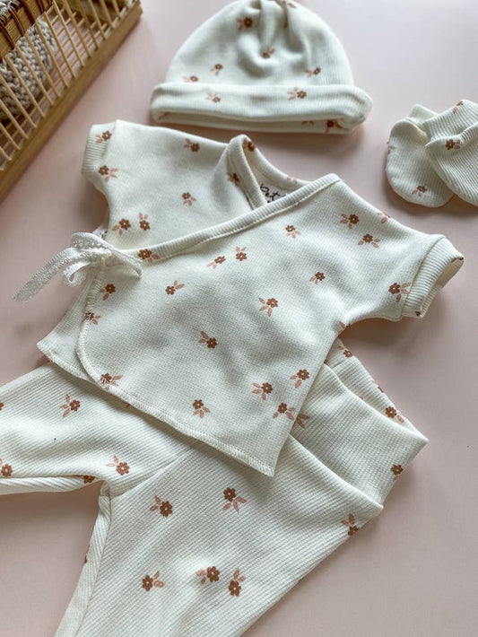 Preemie/Newborn Set Small Flowers (-50%)