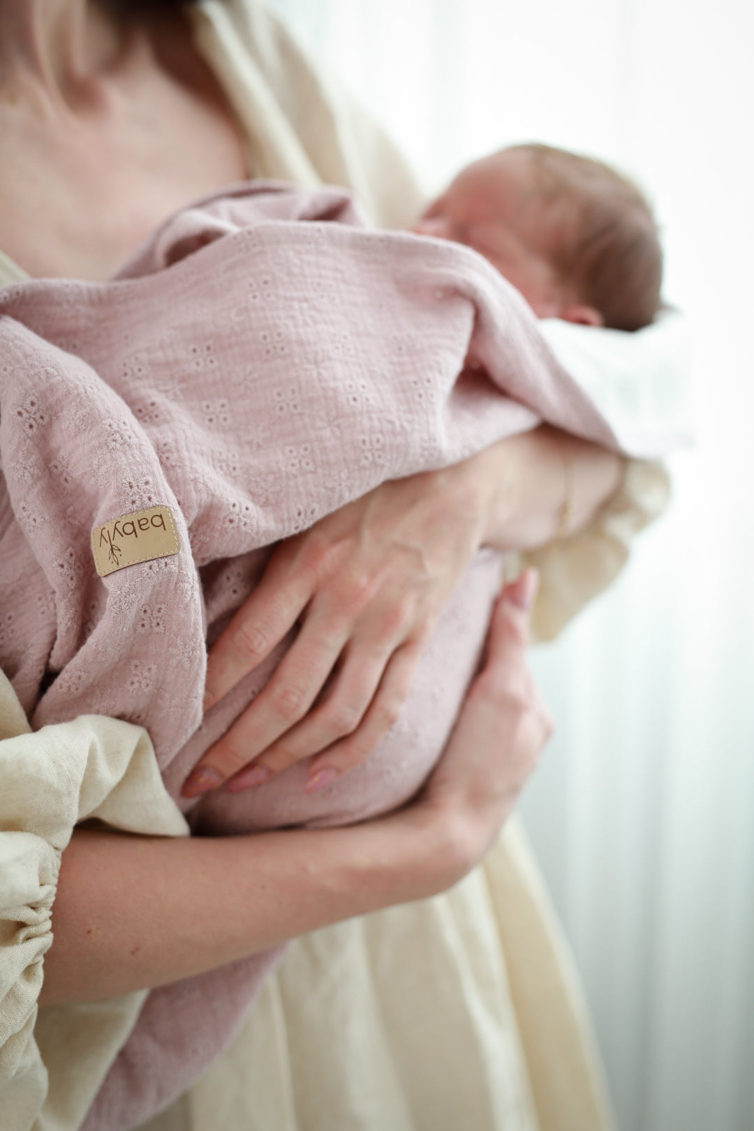 Swaddle de musselina bordado