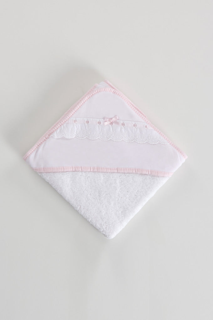 Toalla de baño de algodón con encaje y cinta (-40%)