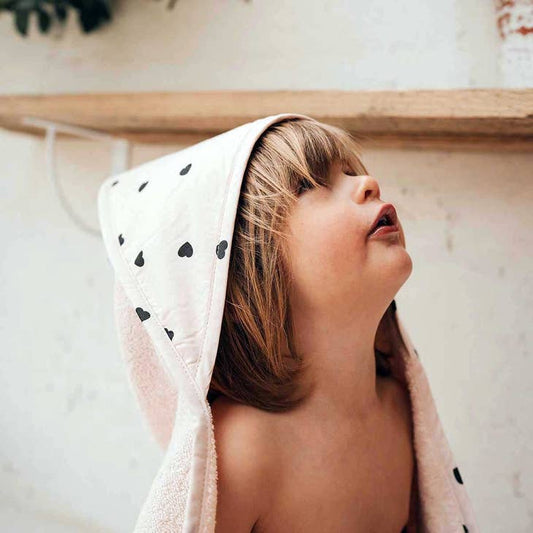 Pink Hearts Baby Towel (-50%)