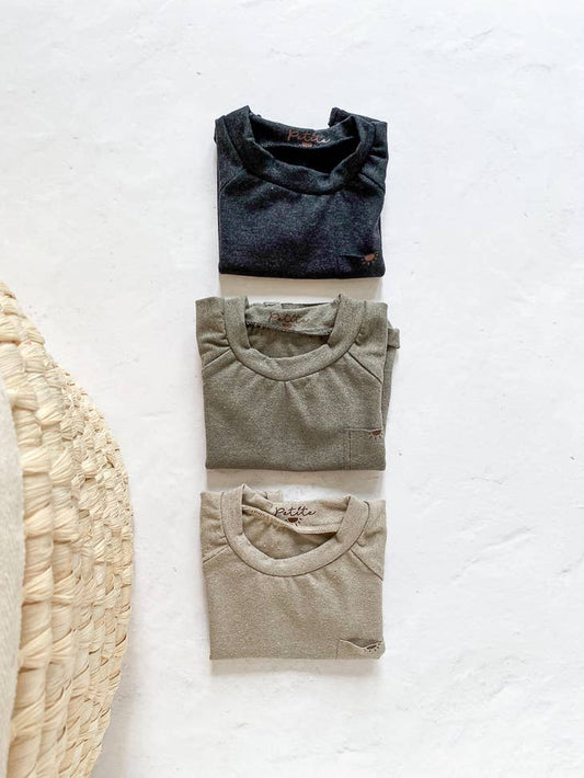 Recycled cotton t-shirt sand (-50%)