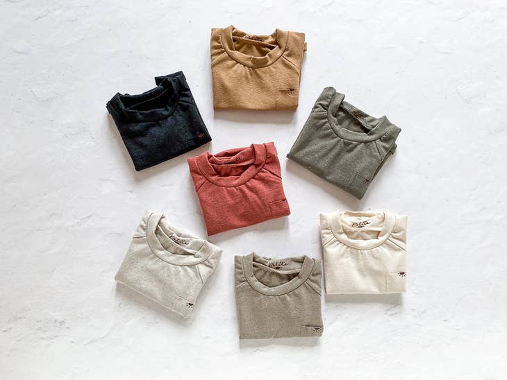 Recycled cotton t-shirt sand (-50%)