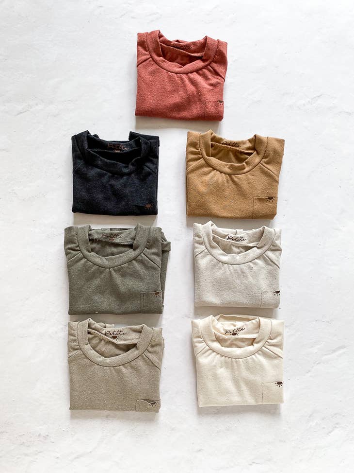 Recycled cotton t-shirt sand (-50%)