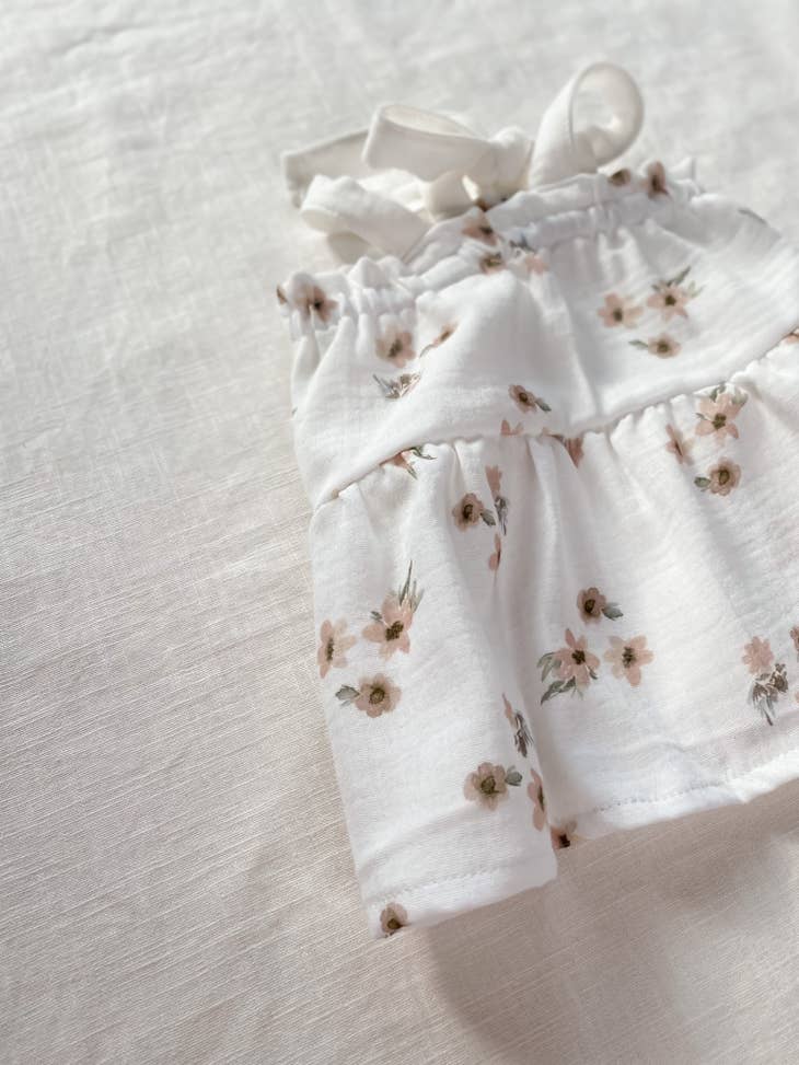 Floral muslin baby dress (-50%)