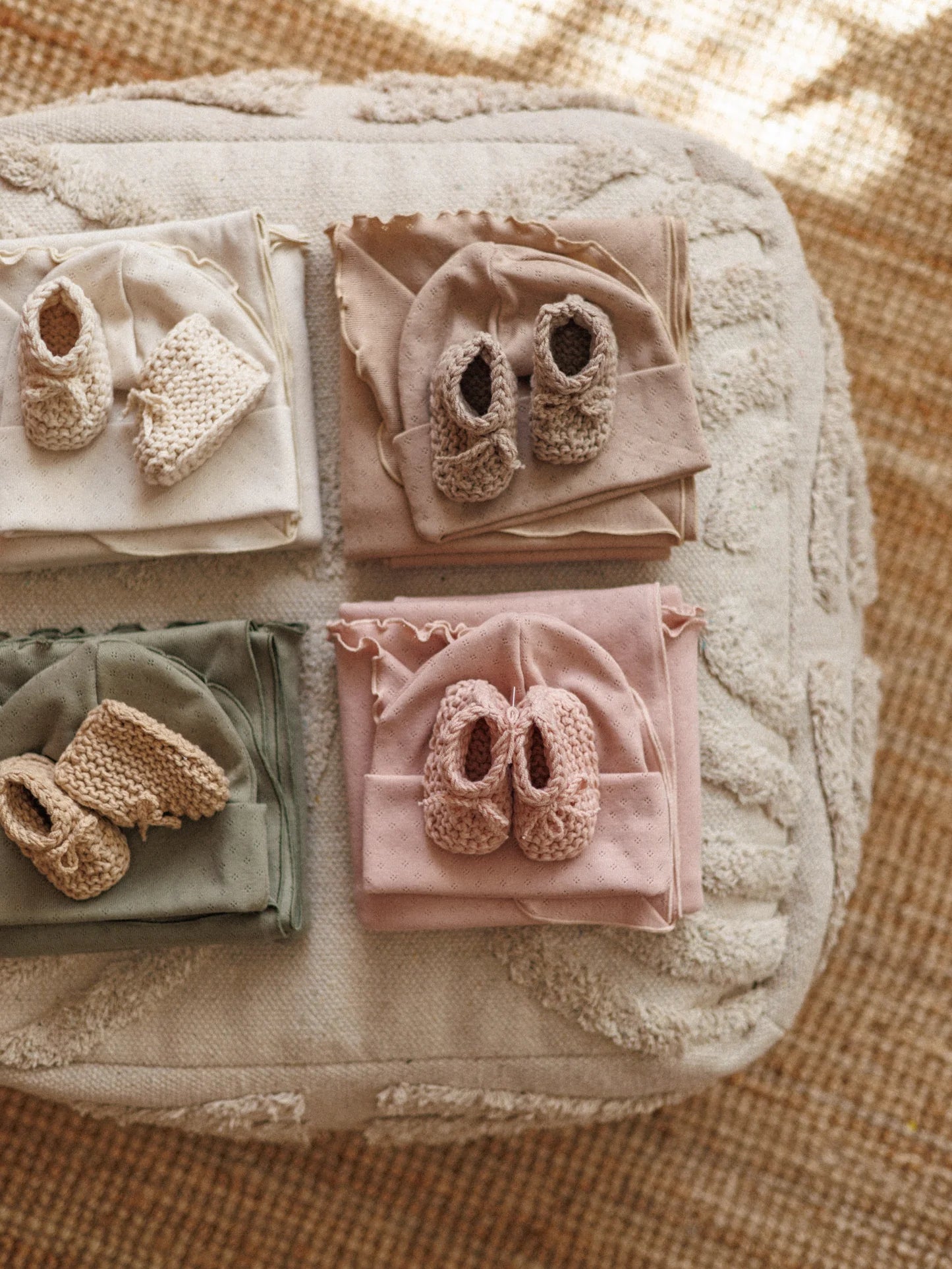 Mantinha algodão pointoille Petite Evelina Apparel — 70x70cm