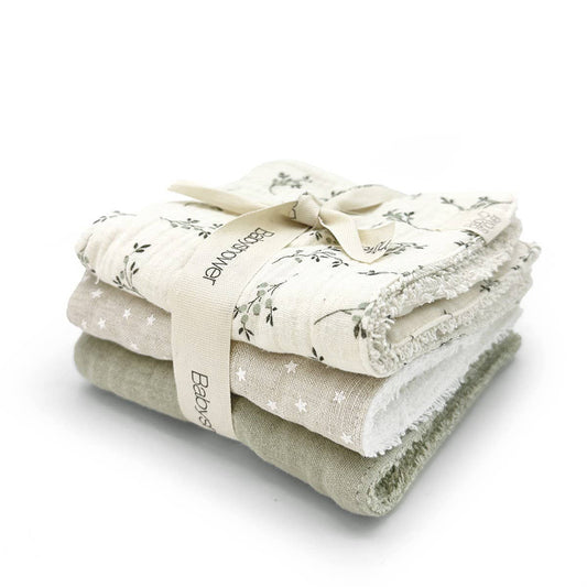 Conjunto de toalhitas Olive Bloom