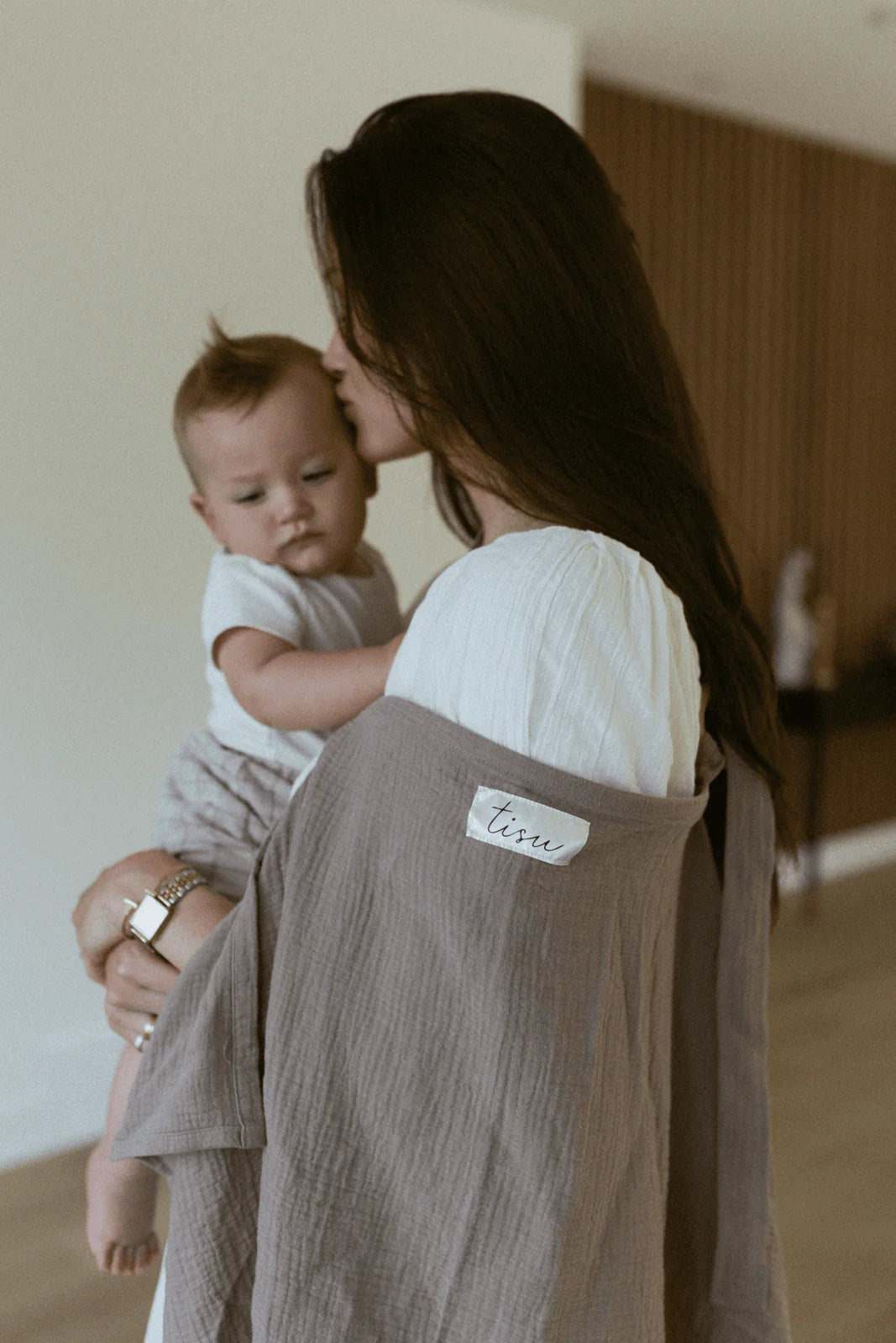 Avental de amamentação Taupe Beige