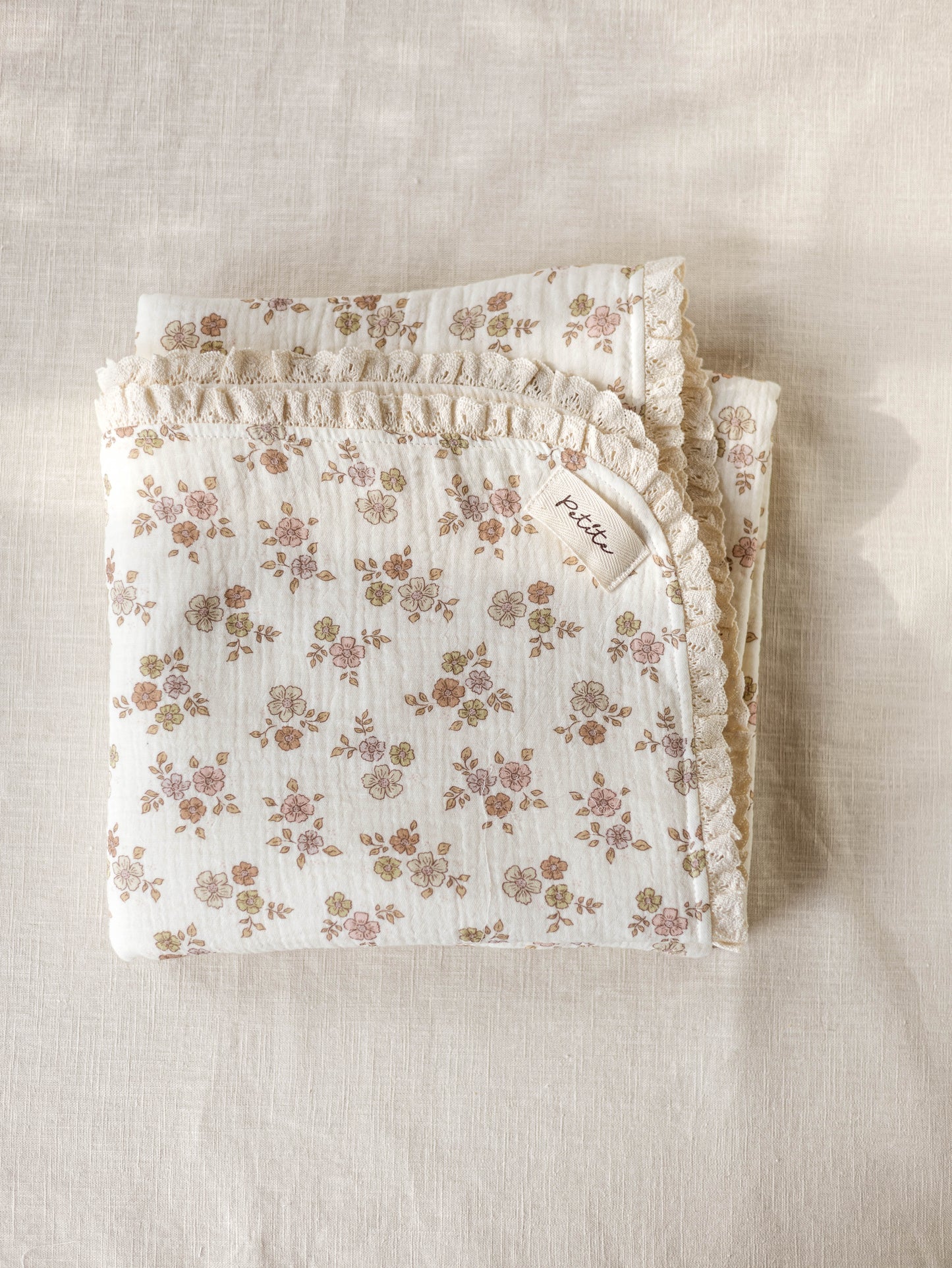 Floral baby blanket