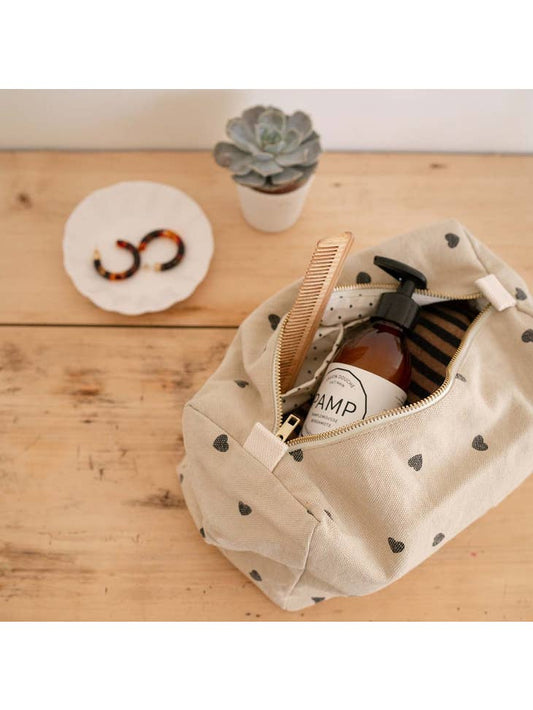 Beige Hearts Maternity Bag 