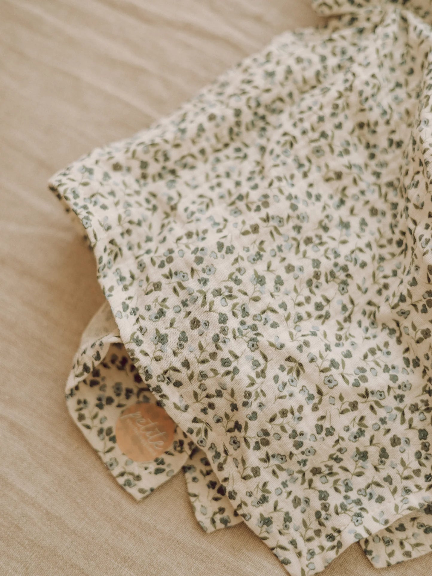 Petite Evelina Apparel organic cotton star cuddle cloth Bluebell