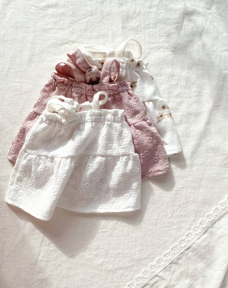 Floral muslin baby dress (-50%)