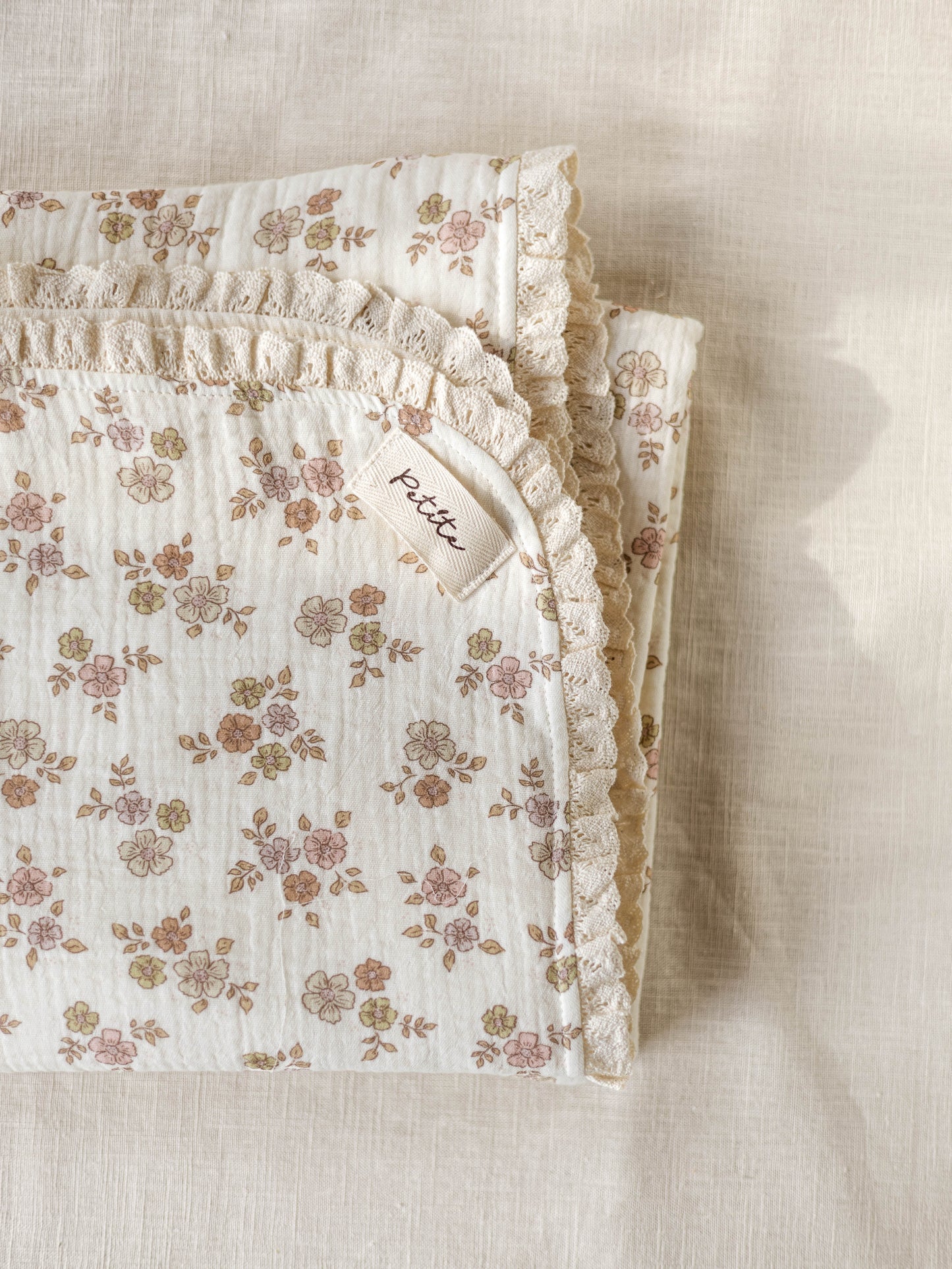Floral baby blanket