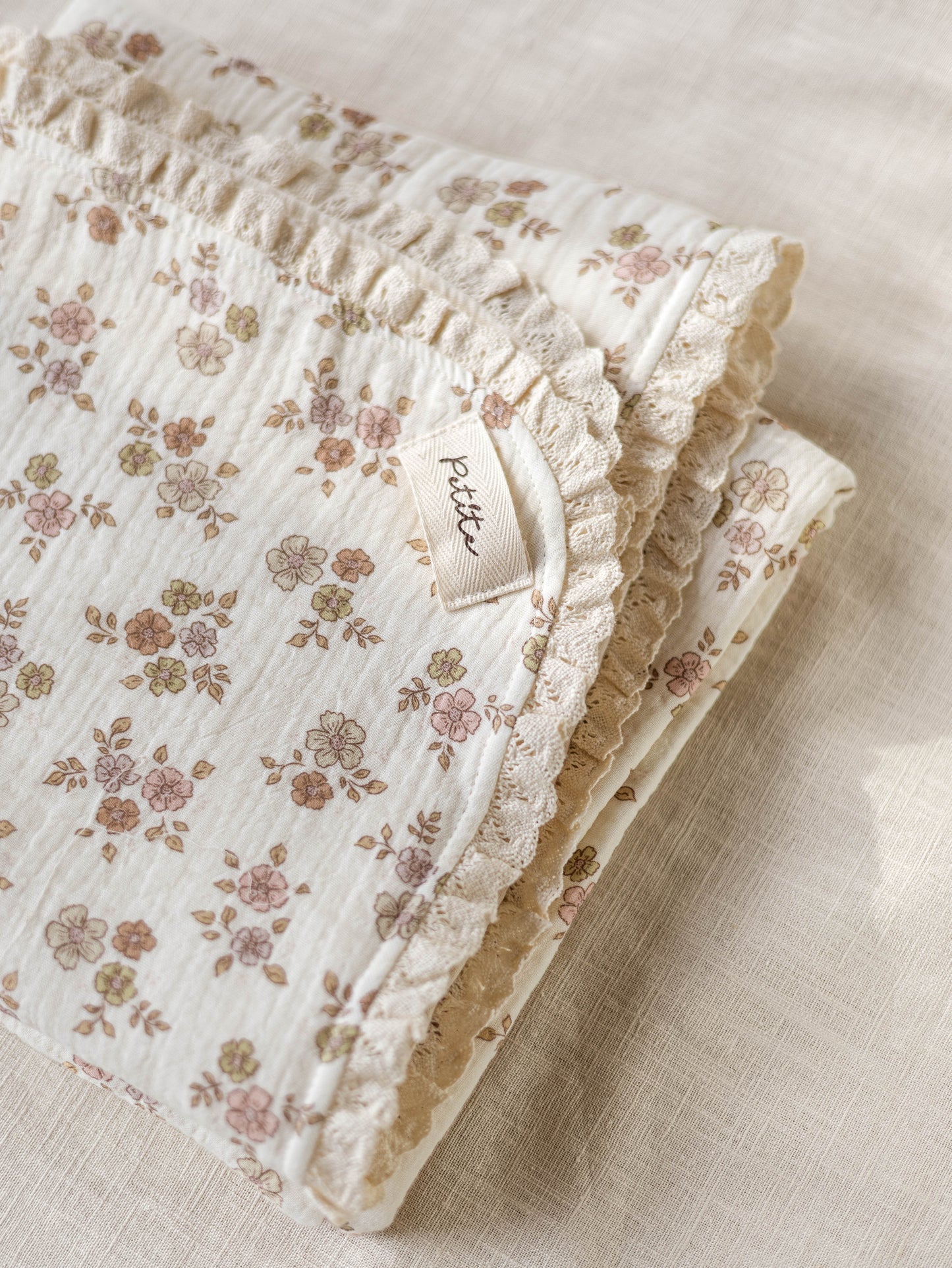 Floral baby blanket