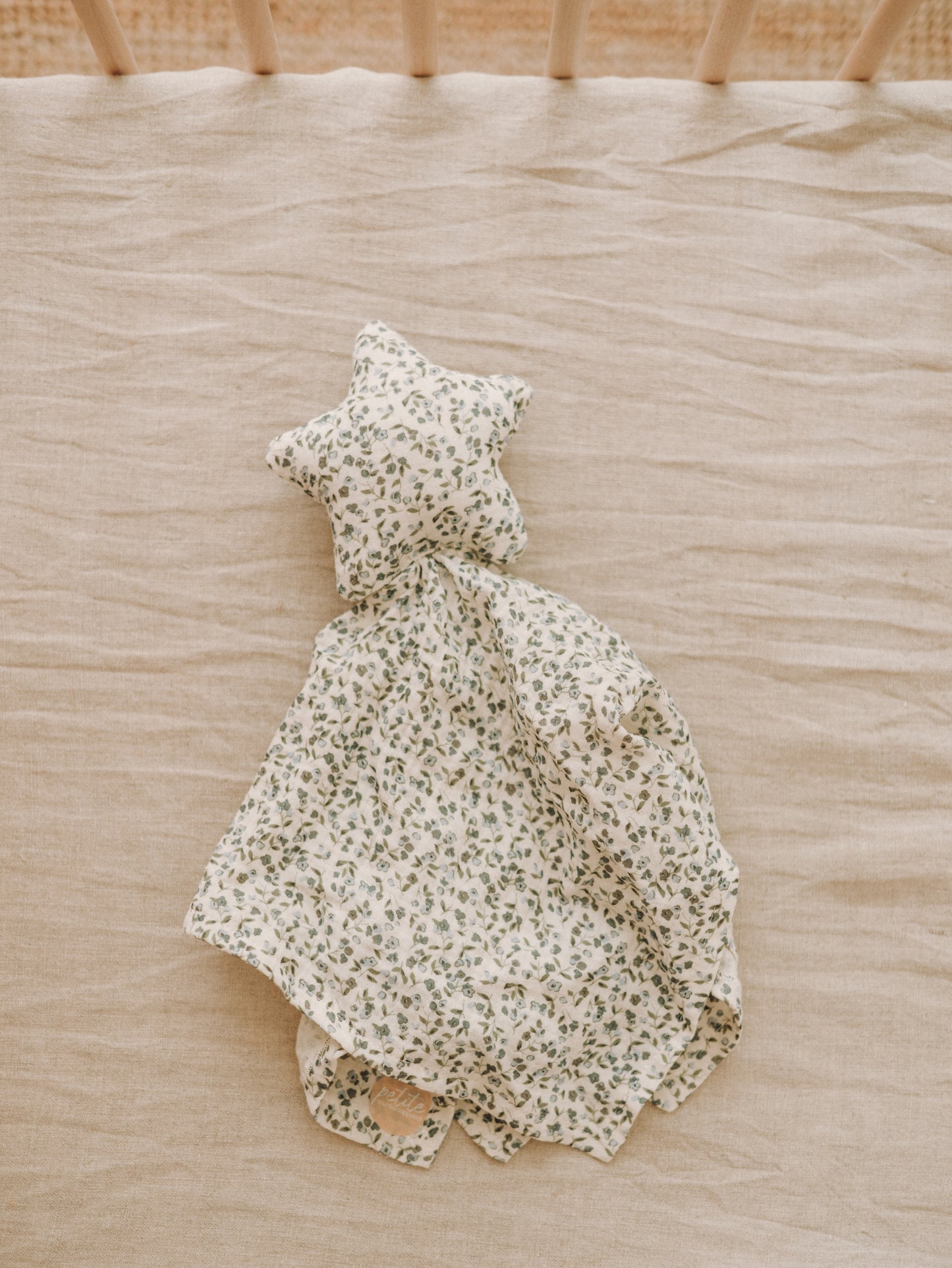 Petite Evelina Apparel organic cotton star cuddle cloth Bluebell