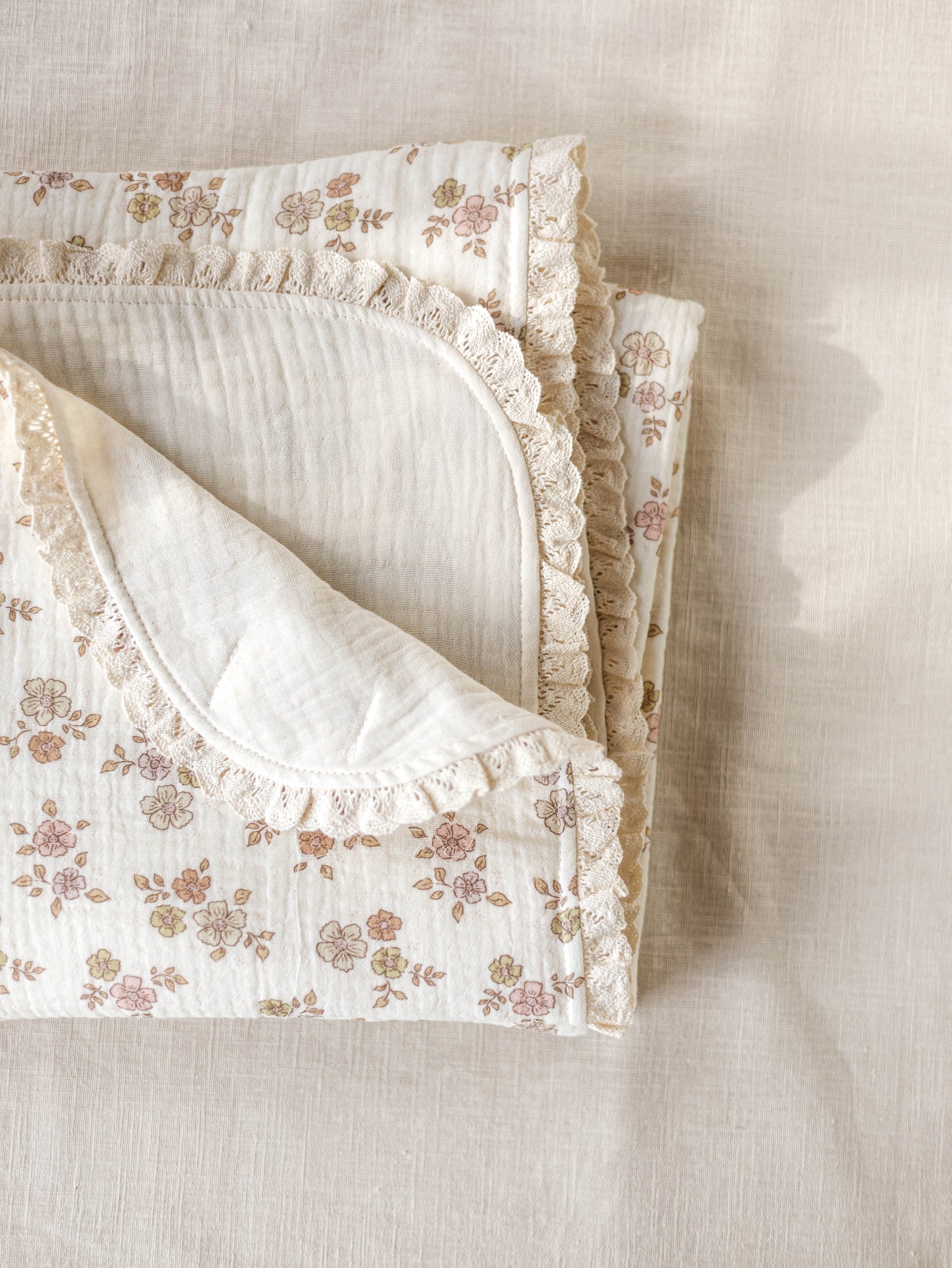 Floral baby blanket