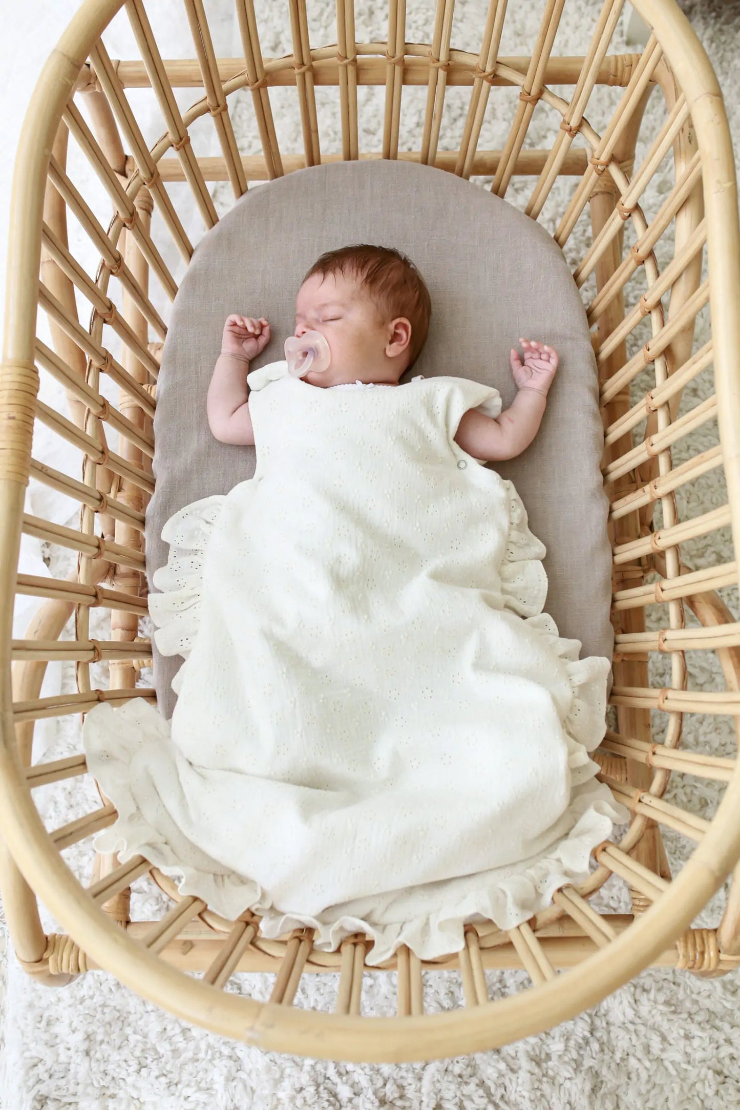 Raw embroidered sleeping bag