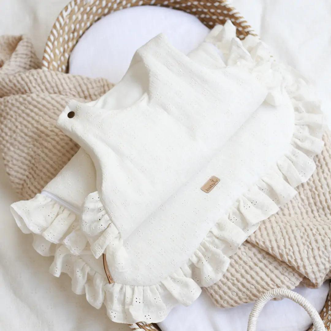 Raw embroidered sleeping bag