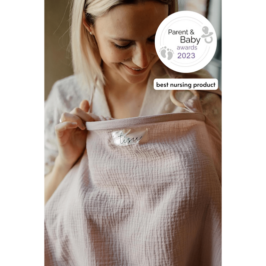 White golden dots nursing apron