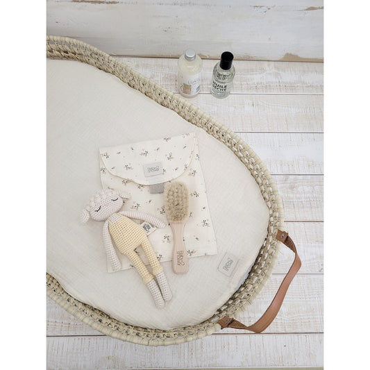 Cotton towel for changing basket ivory powder (-30%)