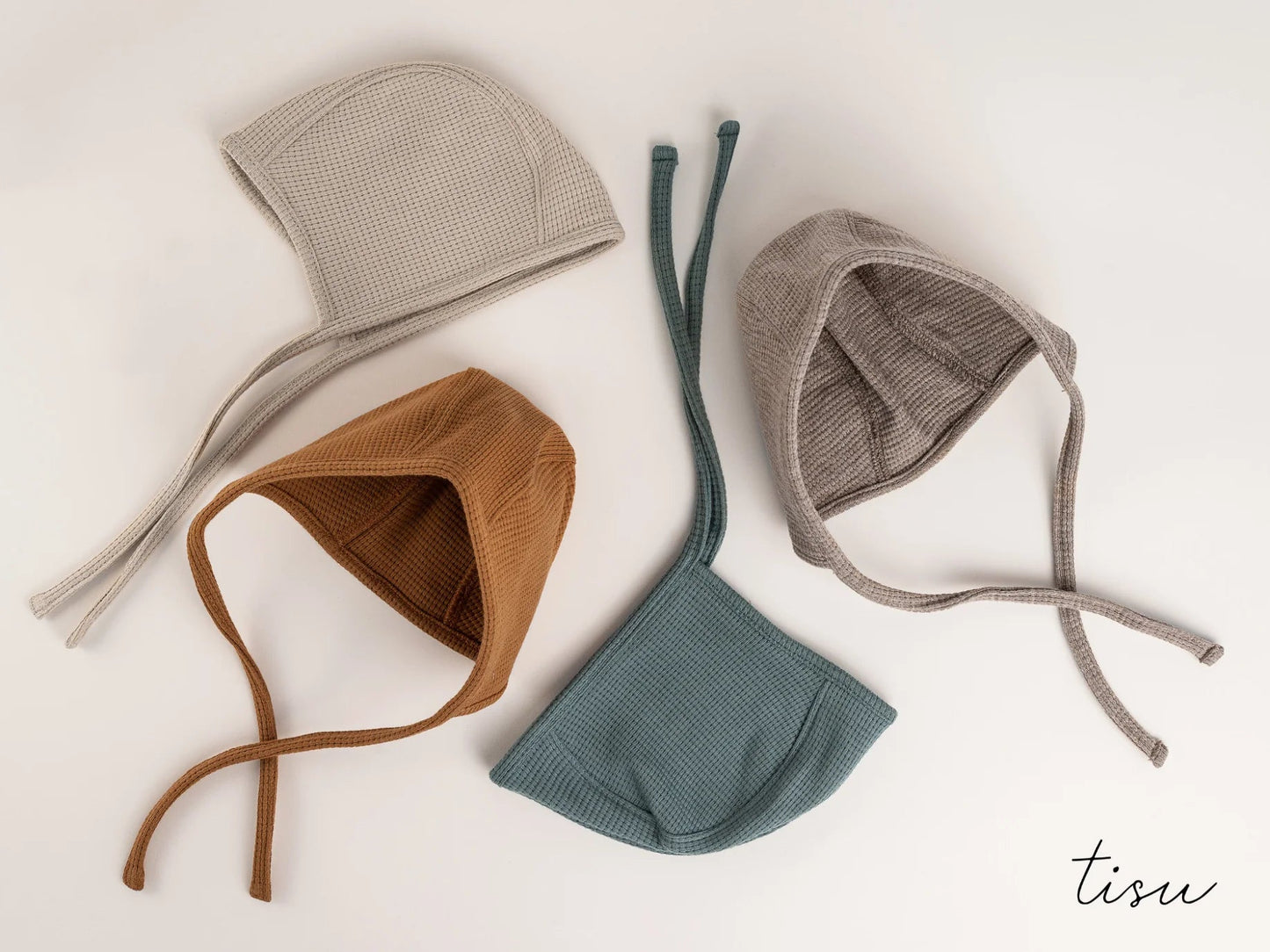 Sage green knitted baby hat