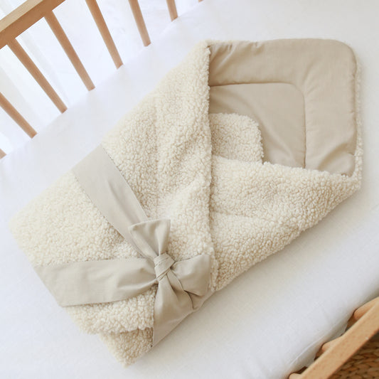 Teddy cream baby wrap 