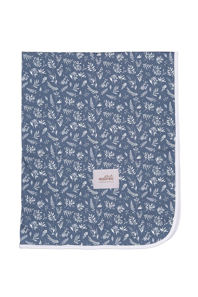 Manta orgânica azul natura (-50%)