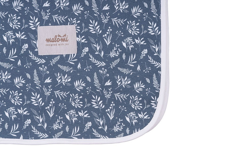Manta orgânica azul natura (-50%)